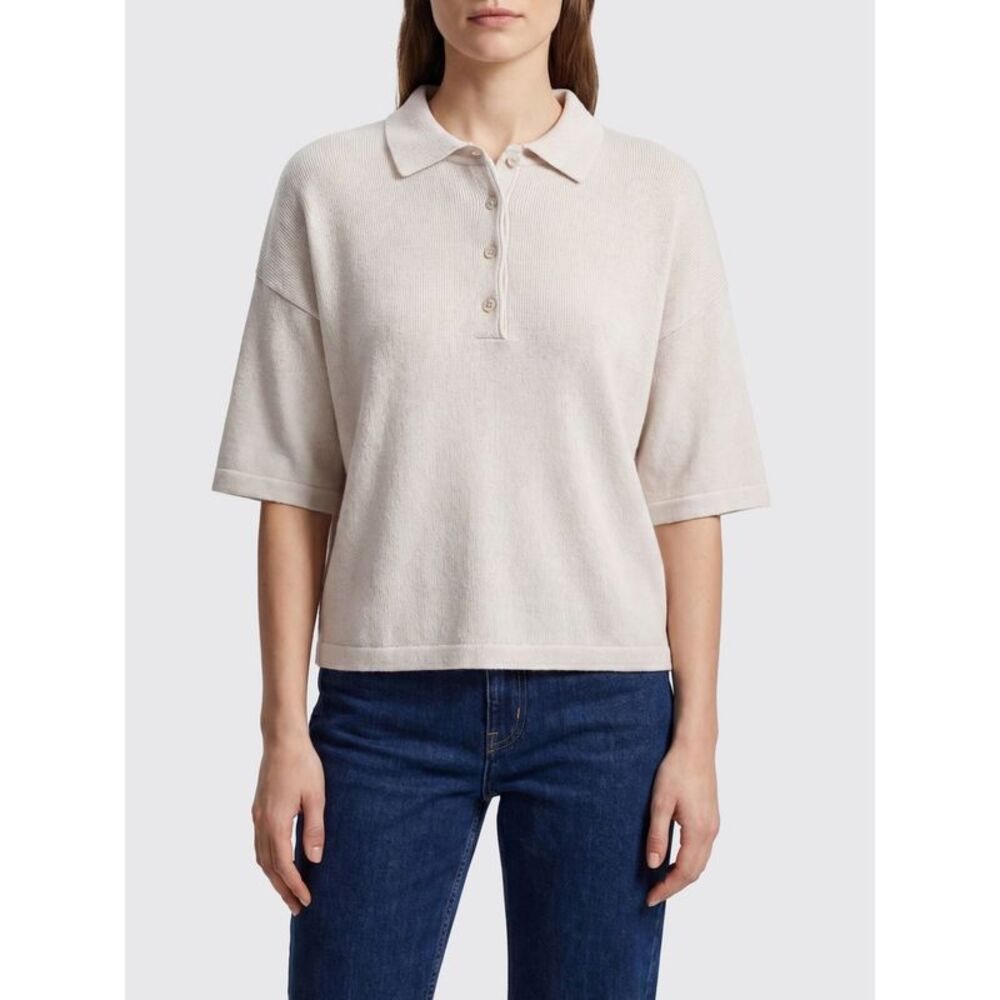 Allude Polo Shirt Woman Yellow Cream